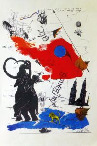 P. Anele, Aufbruch, Zeichnung, 1985   