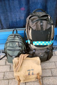 Meine drei Gepäckstücke